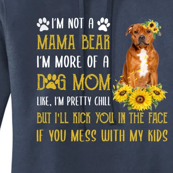 Staffordshire Bull Terrier Mom Mothers Day Dog Mom Gift Women's Pullover Hoodie