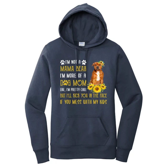 Staffordshire Bull Terrier Mom Mothers Day Dog Mom Gift Women's Pullover Hoodie