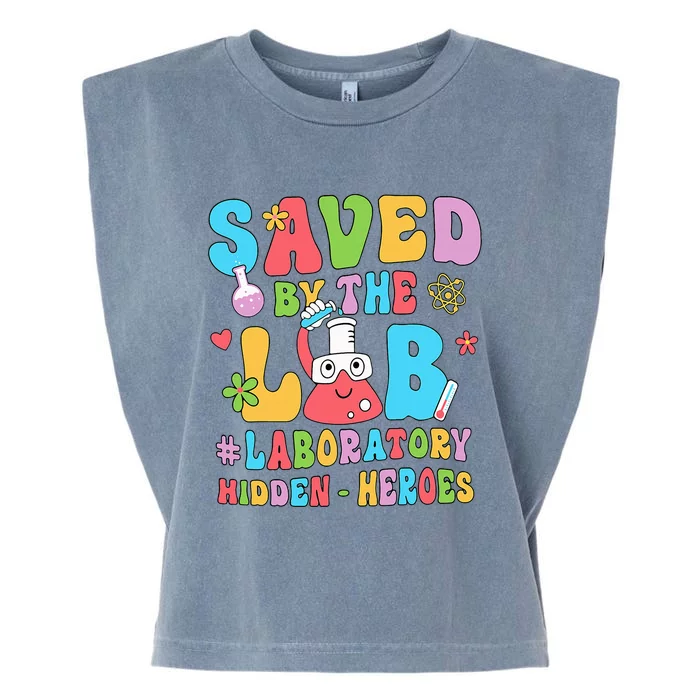 Saved By The Lab Laboratory Phlebotomy Week 2024 Lab Tech Garment-Dyed Women's Muscle Tee