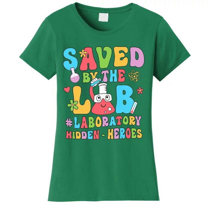 Saved By The Lab Laboratory Phlebotomy Week 2024 Lab Tech Women's T-Shirt