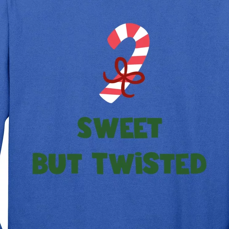 Sweet But Twisted Funny Candy Cane Merry Christmas Holiday Gift Tall Long Sleeve T-Shirt