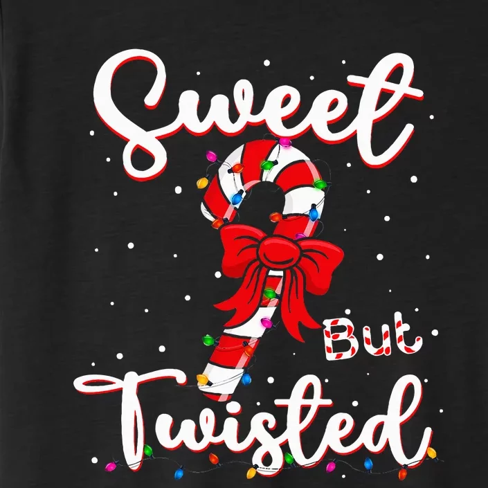 Sweet But Twisted Funny Christmas Candy Cane Xmas Holiday ChromaSoft Performance T-Shirt