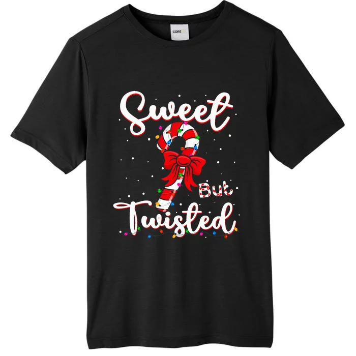 Sweet But Twisted Funny Christmas Candy Cane Xmas Holiday ChromaSoft Performance T-Shirt