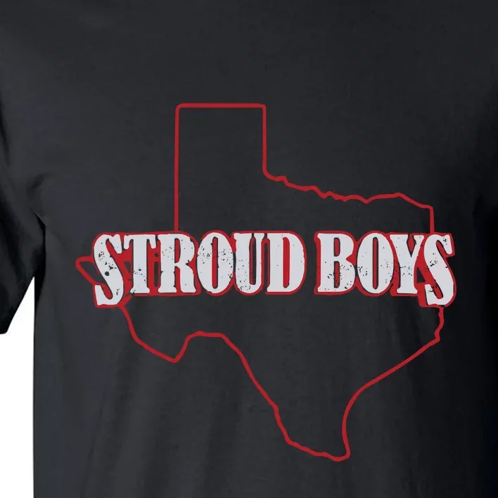 Stroud Boy Texans State Outline Tall T-Shirt