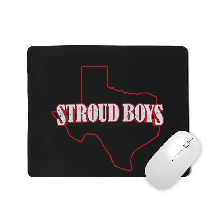 Stroud Boy Texans State Outline Mousepad