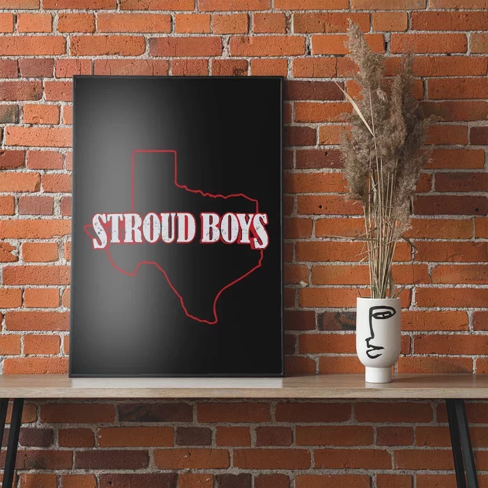 Stroud Boy Texans State Outline Poster