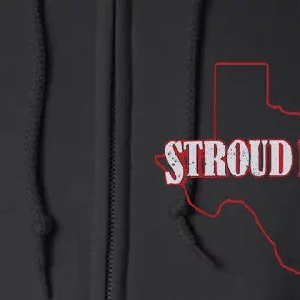 Stroud Boy Texans State Outline Full Zip Hoodie