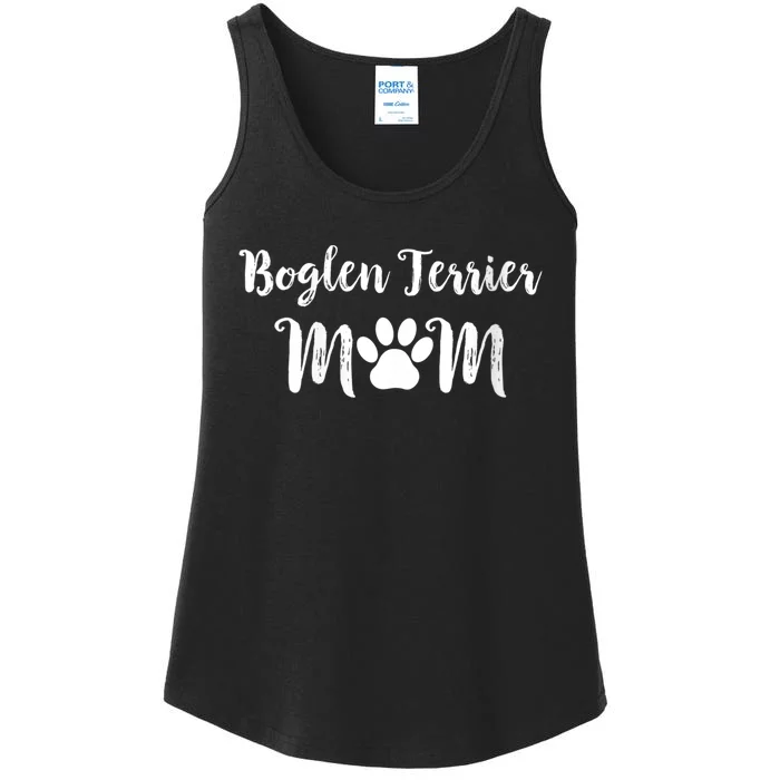 S Boglen Terrier Mom Dog Lover Vneck Ladies Essential Tank