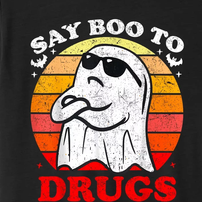 Say Boo To Drugs Funny Halloween Red Ribbon Week Awareness ChromaSoft Performance T-Shirt