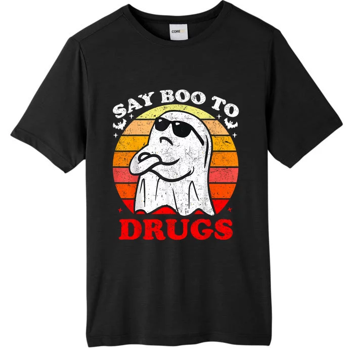 Say Boo To Drugs Funny Halloween Red Ribbon Week Awareness ChromaSoft Performance T-Shirt