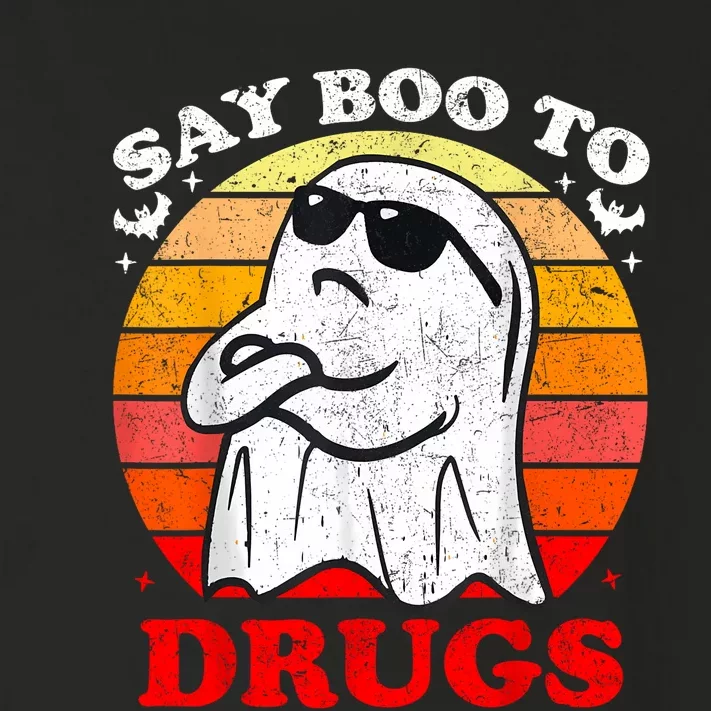 Say Boo To Drugs Funny Halloween Red Ribbon Week Awareness Toddler Long Sleeve Shirt