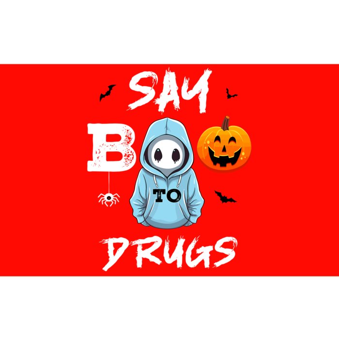 Say Boo To Drugs Funny Halloween Red Ribbon Week Awareness Bumper Sticker