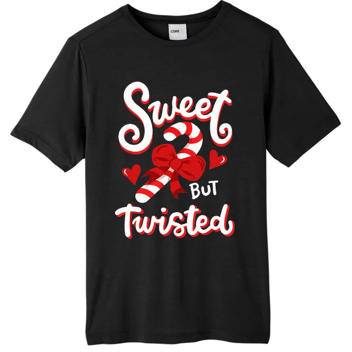 Sweet But Twisted Funny Christmas Holidays Candy Cane Lover ChromaSoft Performance T-Shirt