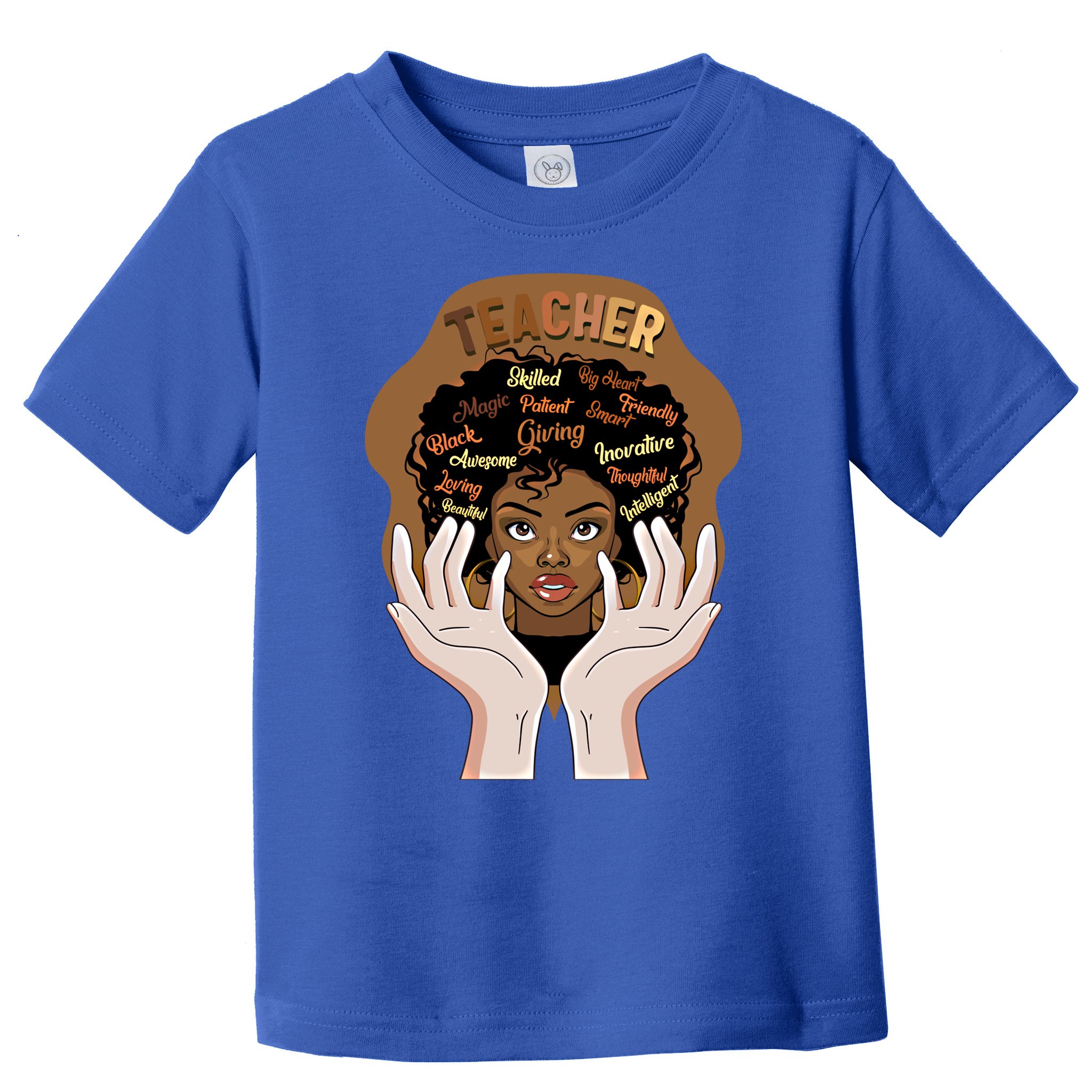 Smart Black Teacher Afro Curly Hair Educated Black Teacher G Gift ...