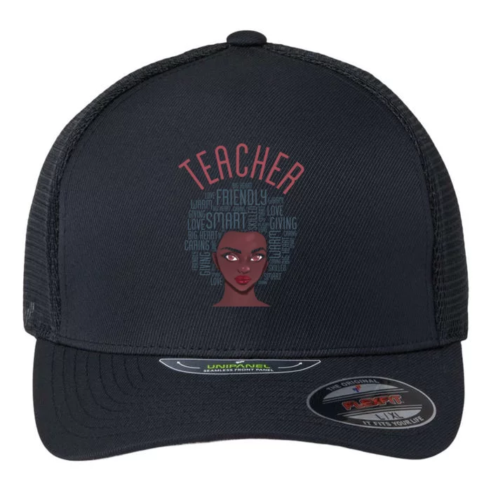 Smart Black Teacher Black History Month African American Gift Flexfit Unipanel Trucker Cap