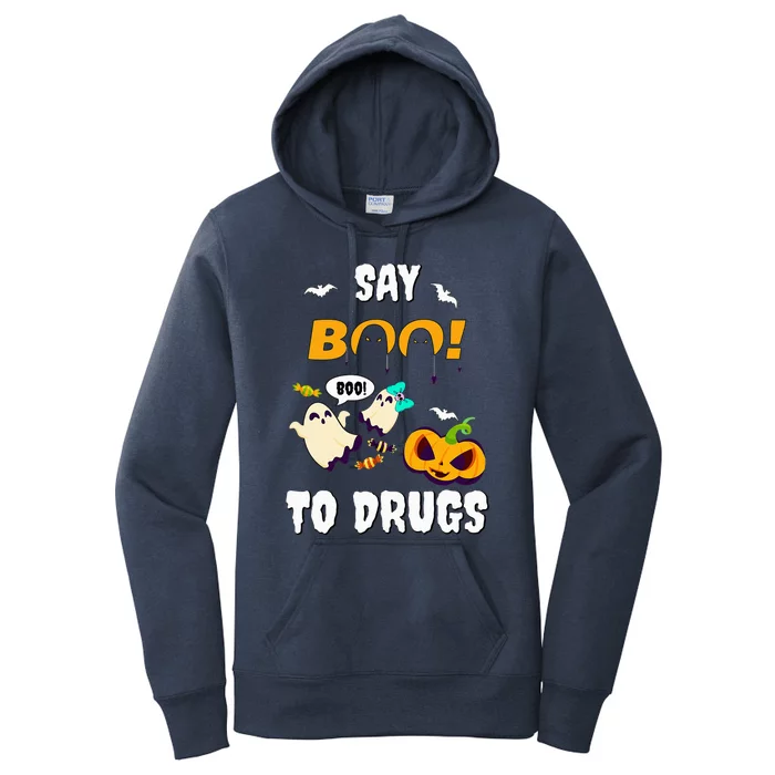 Say Boo To Drugs Red Ribbon Week Awareness Women's Pullover Hoodie