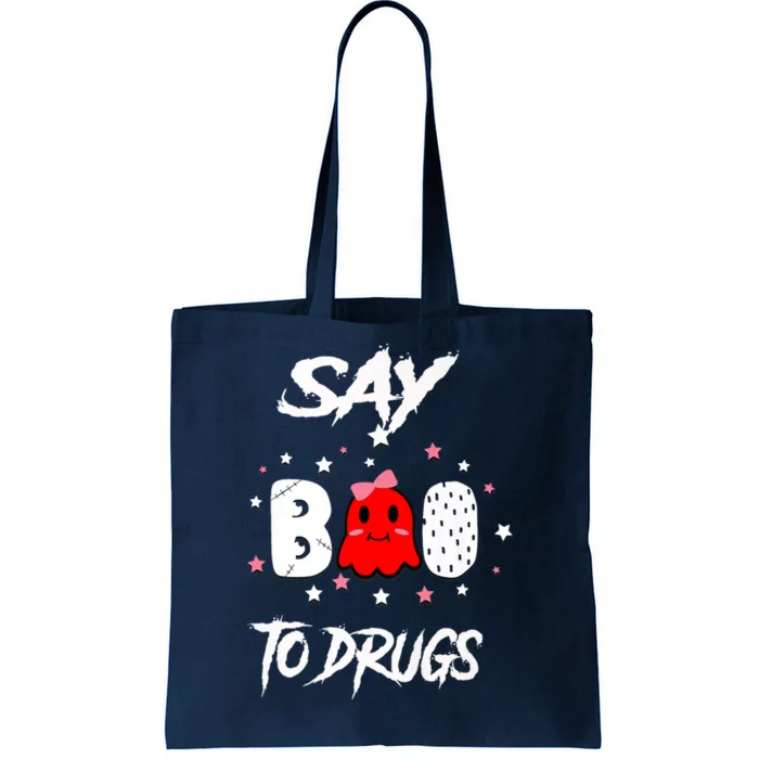 Say Boo To Drugs Halloween Red Ribbon Week Awareness Tote Bag