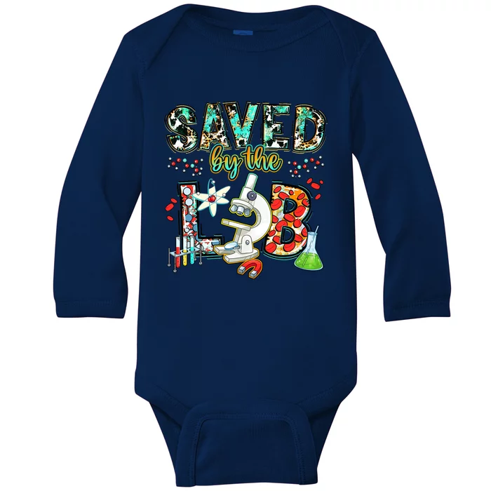 Saved By The Lab Week Medical Laboratory Science Professor Baby Long Sleeve Bodysuit