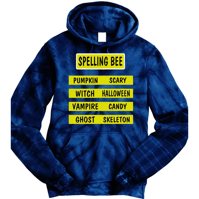 Spelling Bee Teacher Costume Tie Dye Hoodie