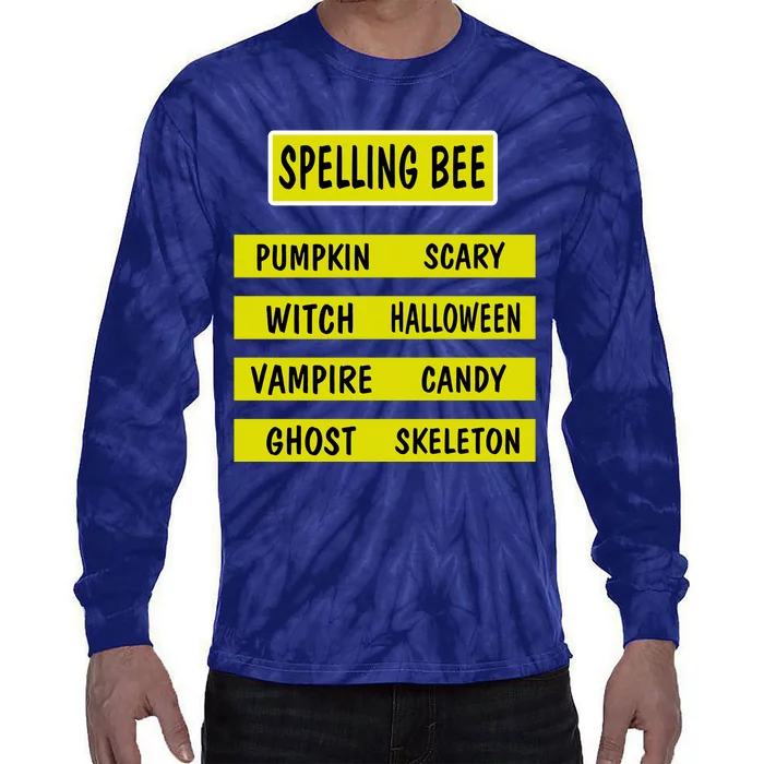 Spelling Bee Teacher Costume Tie-Dye Long Sleeve Shirt