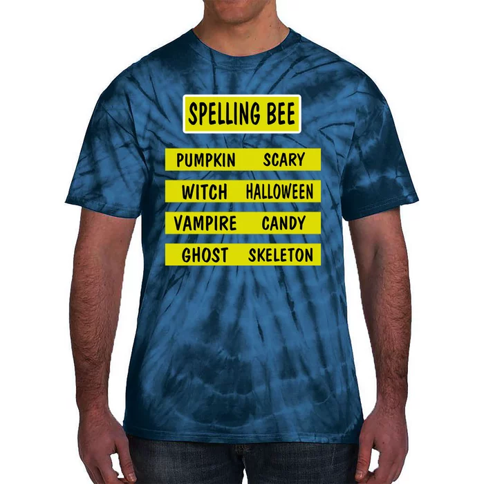 Spelling Bee Teacher Costume Tie-Dye T-Shirt