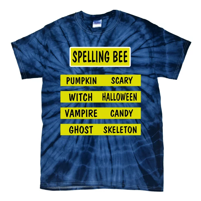 Spelling Bee Teacher Costume Tie-Dye T-Shirt