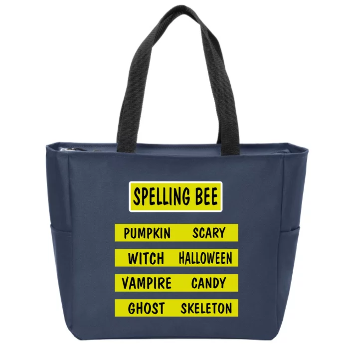 Spelling Bee Teacher Costume Zip Tote Bag