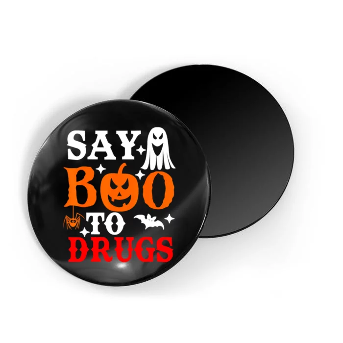 Say Boo To Drugs Funny Halloween Red Ribbon Week Awareness Magnet