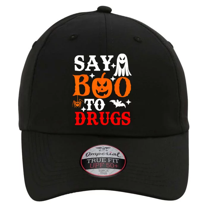 Say Boo To Drugs Funny Halloween Red Ribbon Week Awareness The Original Performance Cap