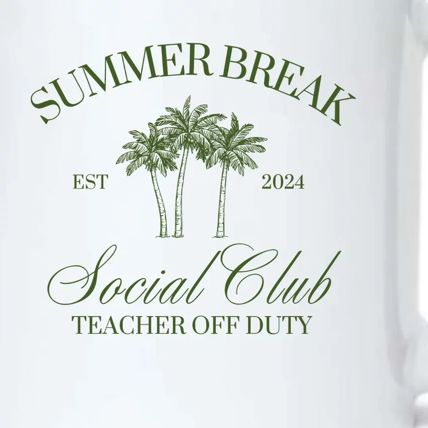 Summer Break Teacher Off Duty Black Color Changing Mug