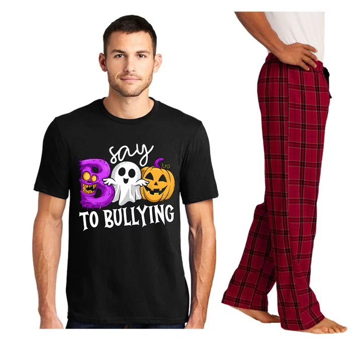 Say Boo To Bullying Orange Anti Bullying Unity Day Halloween Pajama Set