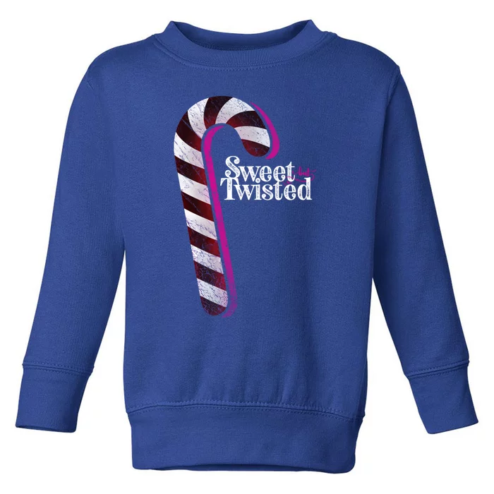 Sweet But Twisted Big Candy Cane Cute Gift Toddler Sweatshirt