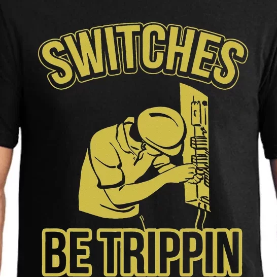 Switches Be Trippin Funny Master Electrician Fuse Box Pajama Set