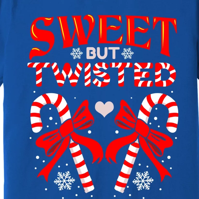 Sweet But Twisted Candy Cane Christmas Meaningful Gift Premium T-Shirt