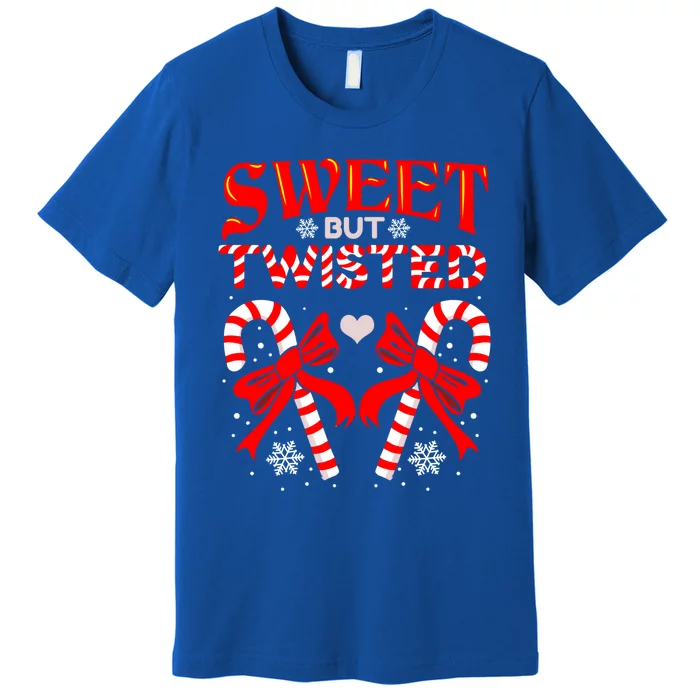 Sweet But Twisted Candy Cane Christmas Meaningful Gift Premium T-Shirt