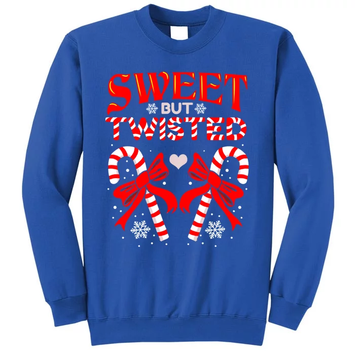 Sweet But Twisted Candy Cane Christmas Meaningful Gift Tall Sweatshirt