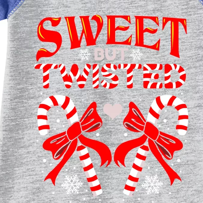 Sweet But Twisted Candy Cane Christmas Meaningful Gift Infant Baby Jersey Bodysuit