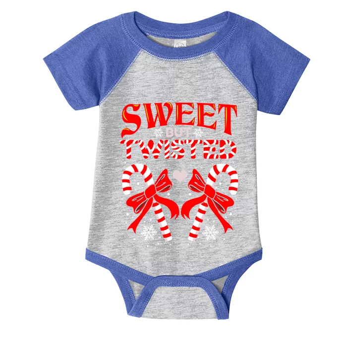 Sweet But Twisted Candy Cane Christmas Meaningful Gift Infant Baby Jersey Bodysuit