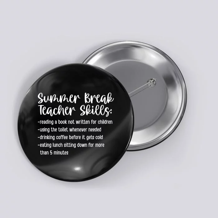 Summer Break Teacher Skills Button