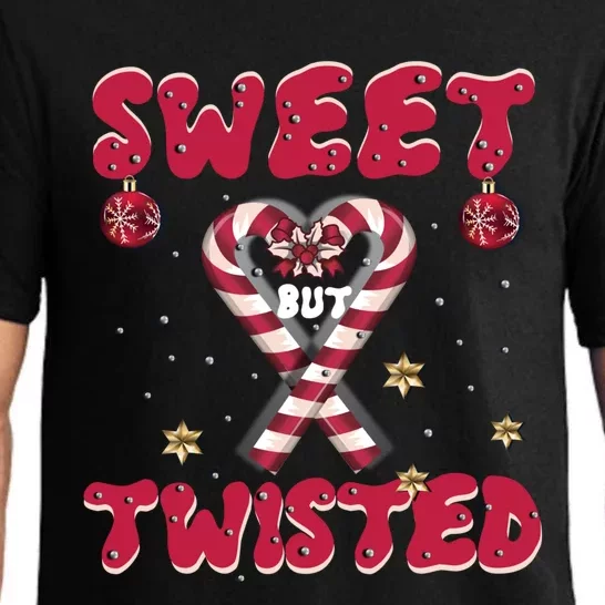 Sweet But Twisted Funny Christmas Quote For Girls Or Cool Gift Pajama Set