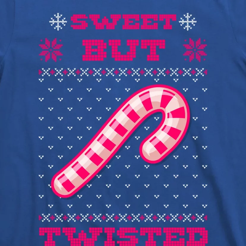 Sweet But Twisted Candy Cane Fun Ugly Xmas Gift T-Shirt