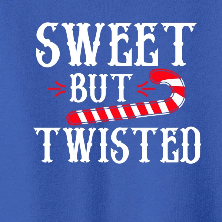 Sweet But Twisted Cool Candy Cane Christmas Tee Gift Toddler T-Shirt