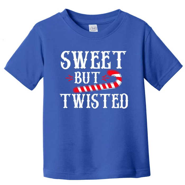 Sweet But Twisted Cool Candy Cane Christmas Tee Gift Toddler T-Shirt