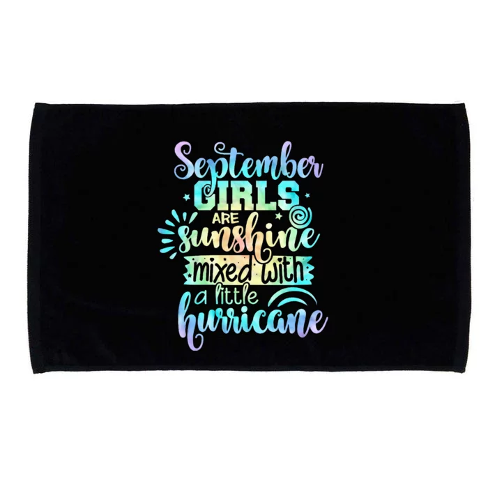 September Birthday Tie Die Microfiber Hand Towel