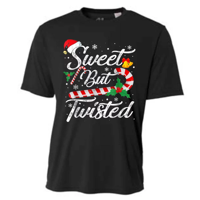 Sweet But Twisted Candy Cane Shirt Christmas Xmas Candy Cane Cooling Performance Crew T-Shirt