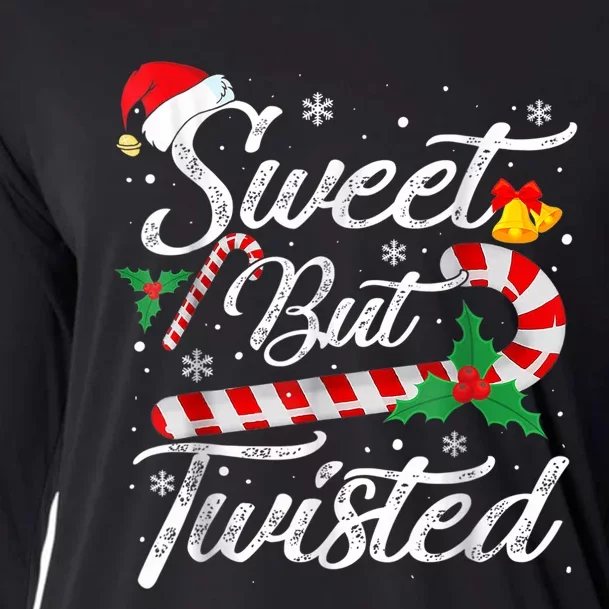 Sweet But Twisted Candy Cane Shirt Christmas Xmas Candy Cane Cooling Performance Long Sleeve Crew