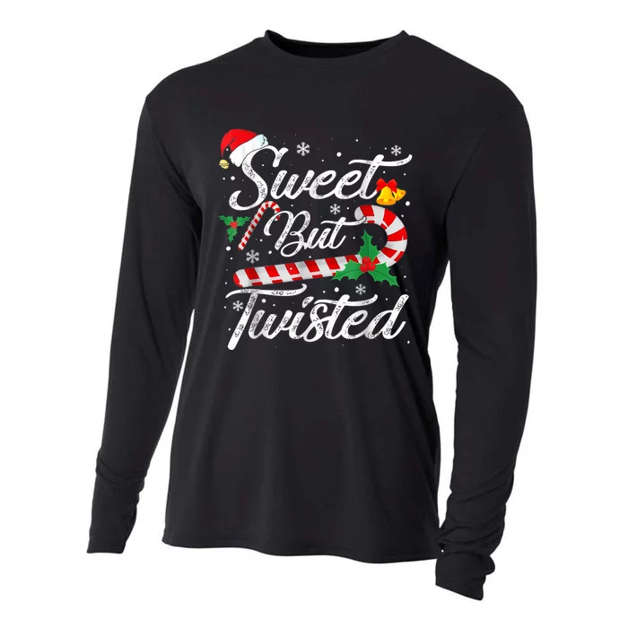 Sweet But Twisted Candy Cane Shirt Christmas Xmas Candy Cane Cooling Performance Long Sleeve Crew