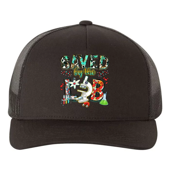 Saved By The Lab Week Medical Laboratory Science Professor Yupoong Adult 5-Panel Trucker Hat