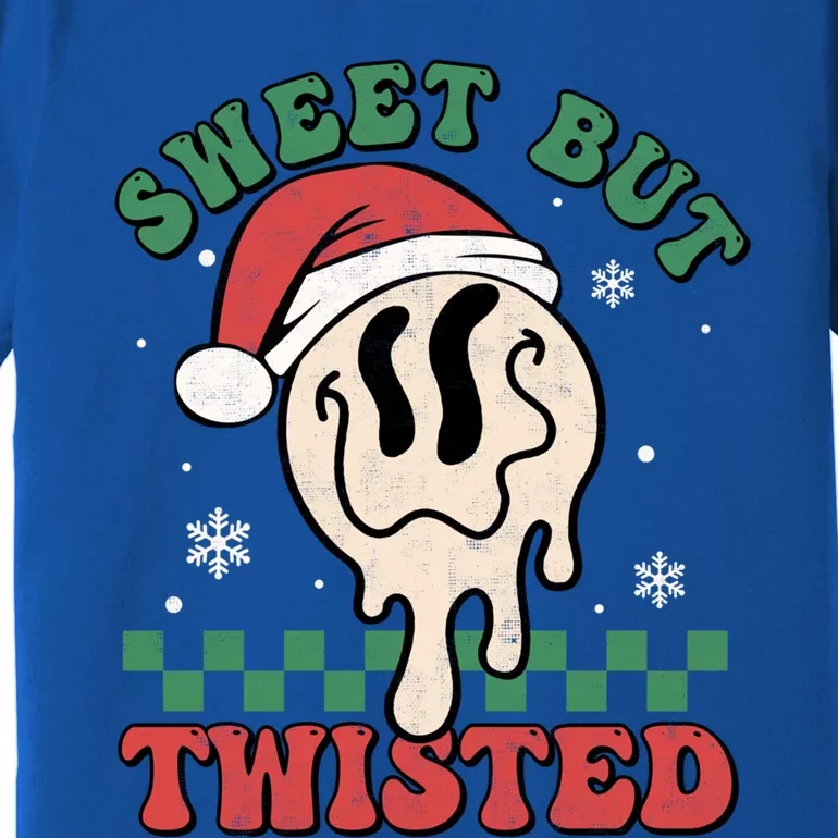 Sweet But Twisted Driping Face Groovy Retro Christmas Xmas Cool Gift Premium T-Shirt