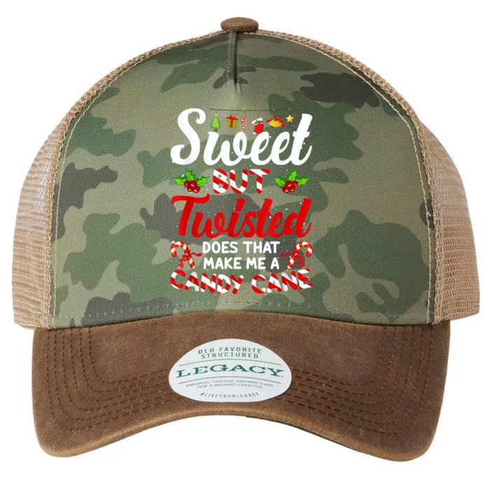 Sweet But Twisted Candy Cane Christmas Matching Legacy Tie Dye Trucker Hat